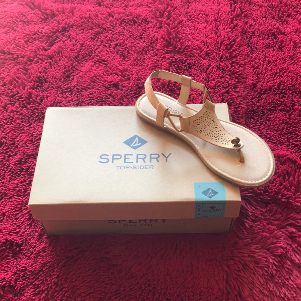 NEW SPERRY Calla Jade Linen Sandals